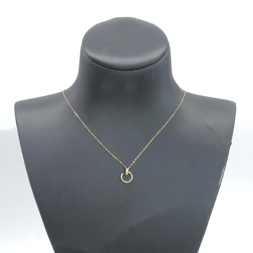 سلسال ذهب نواعم تصميم الماسي عيار 18 وزن 0.5 جرام