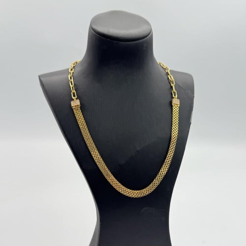 عقد ذهب بتصميم الجنزير عيار 21 وزن 10.8 جرام