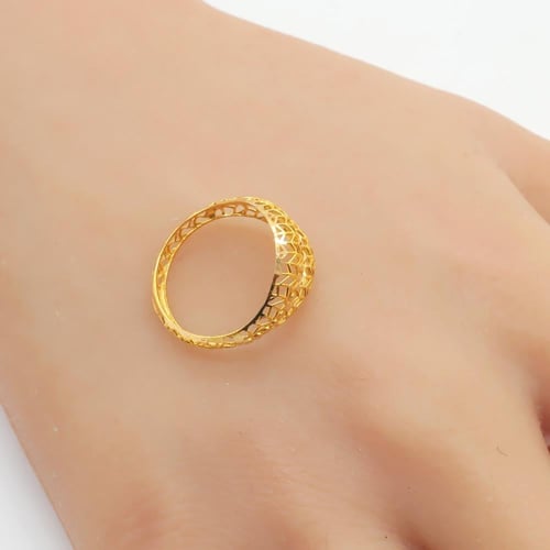 خاتم ذهب عيار 21