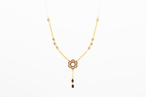 سبحة ذهب تصميم الوردة عيار 21 وزن 4 جرام