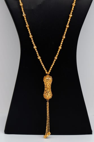 سلسلة سبحة ذهب بحريني عيار 21 بوزن 18.64 جرام