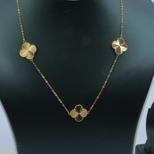 طقم ذهب تصميم الفان كليف جامبو عيار 21 وزن 14.07 ج...