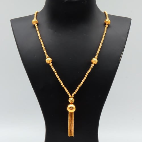 شال ذهب ببلز عيار 21 وزن 12.8 جرام بطابع عصري جذاب