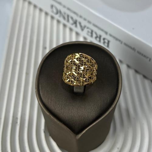 خاتم تصميم 3D أنيق ذهب عيار 21 بوزن 2.7 جرام