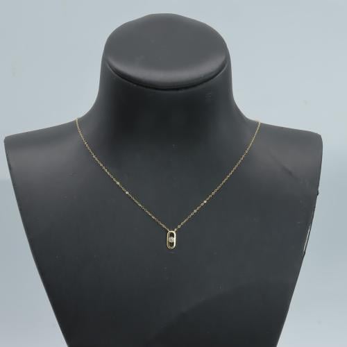 سلسال ذهب تصميم الماسي عيار 18 وزن 0.37 جرام