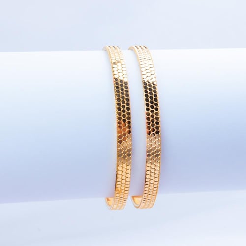 بناجر شوميه ذهب عيار 21 خطوط شوميه وزن 7.8 جرام