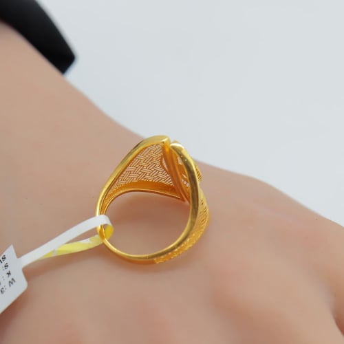 خاتم ذهب عيار 21 وزن 3.11 جرام