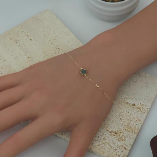 اسوارة فان كليف لون زيتي ذهب عيار 18