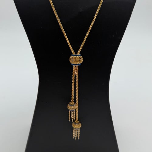 سبحة ذهب بتصميم المبروم عيار 21 وزن 5.5 جرام