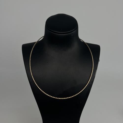 عقد طوق سوبر ايطالي مبروم عيار 18 وزن 3.3 جرام