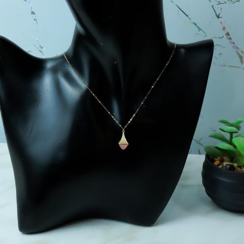 سلسال مارلي حجم صغير باللون الوردي ذهب عيار 18 وزن...