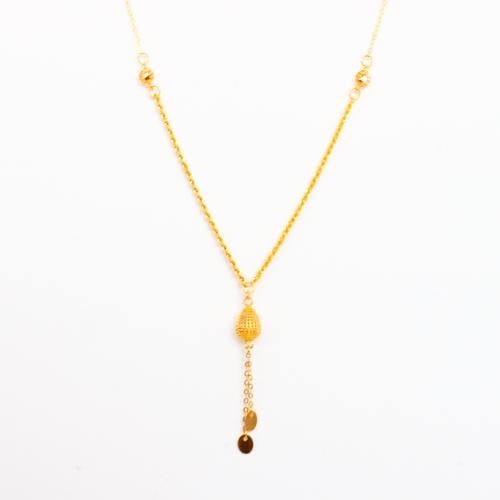 قلادة سبحة ذهب عيار 21 لأطلالة فريدة الوزن 2.9 جرا...