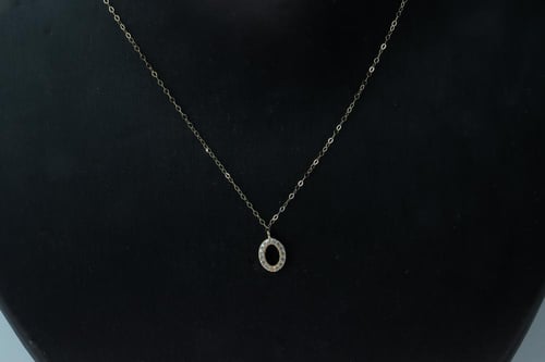 سلسال ذهب تصميم الماسي عيار 18 بوزن 0.4 جرام