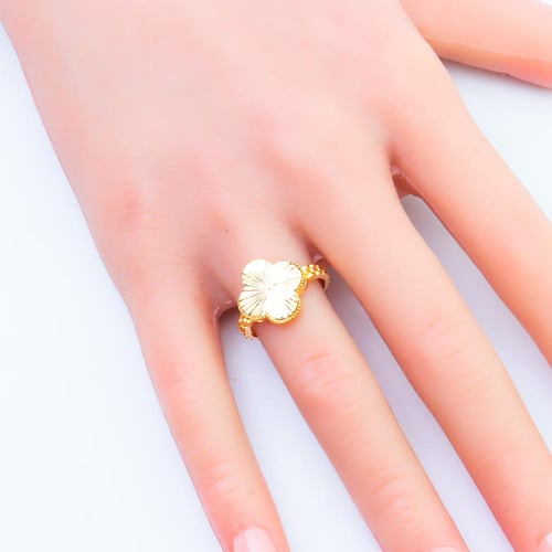 خاتم ذهب الفان كليف عيار 21