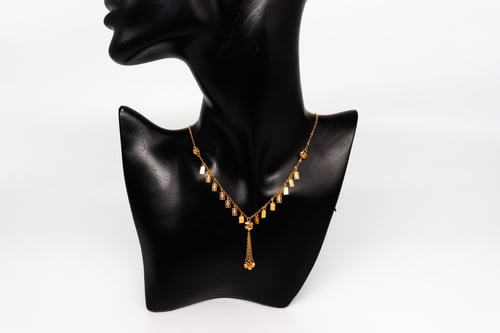 سلسال ذهب تصميم السبائك عيار 21 وزنة 4.6جرام