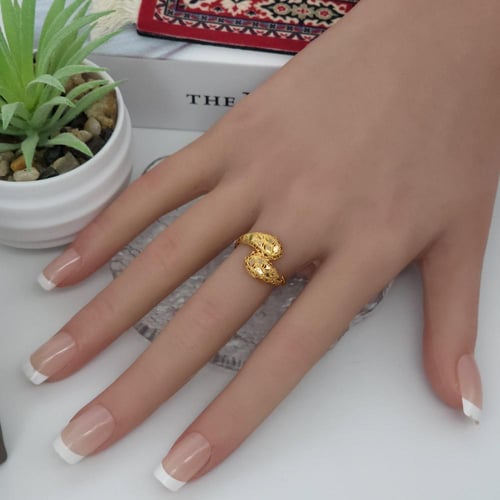 خاتم الثعبان ذهب عيار 21 وزن 1.6 جرام