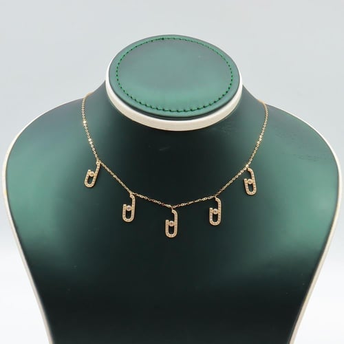 تشوكر ذهب المسيكاء تصميم الماسي عيار 18 وزن 2.85 ج...