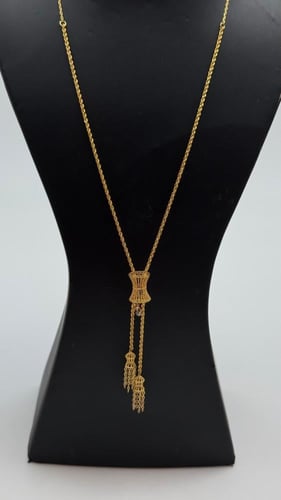 سبحة ذهب بتصميم المبروم عيار 21