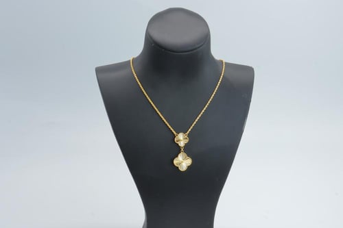 عقد ذهب تصميم الفان كليف عيار 21 وزن 5 جرام