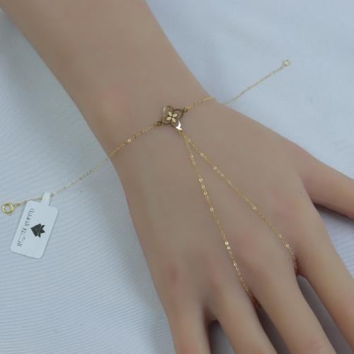 كف ذهب ناعم عيار 18 وزن 0.5 جرام
