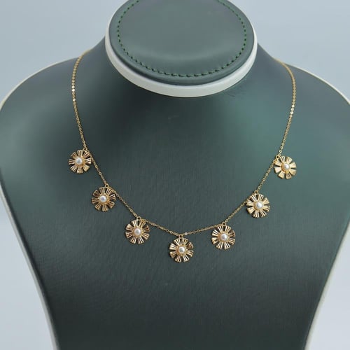 تشوكر ذهب الرمش الابيض عيار 21 وزن 3.2 جرام