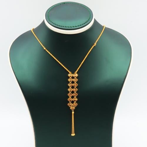 شال ذهب طويل عيار 21 وزن 8.97 جرام- لحضور لافت ومت...