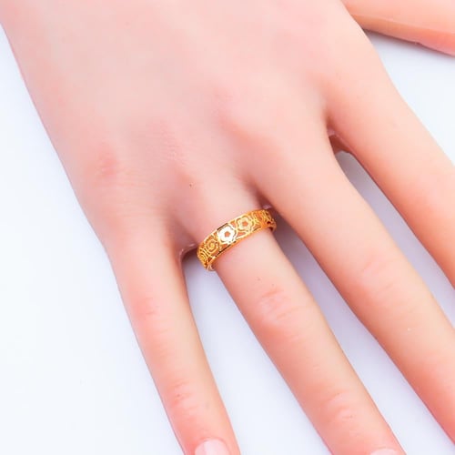 خاتم ذهب عيار 21 وزن 1 جرام