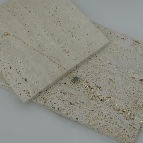 اسوارة فان كليف لون زيتي ذهب عيار 18