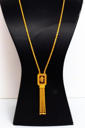 سبحة ذهب المبروم تصميم السبيكة عيار 21 وزن 6.6 جرا...