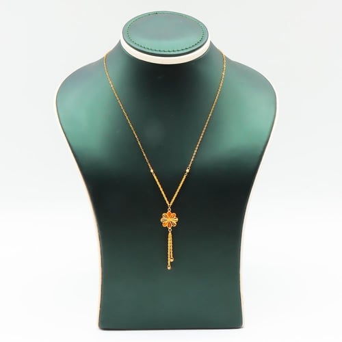 عقد ذهب عيار 21 "وردة الكنوز" بوزن 2.7 جرام