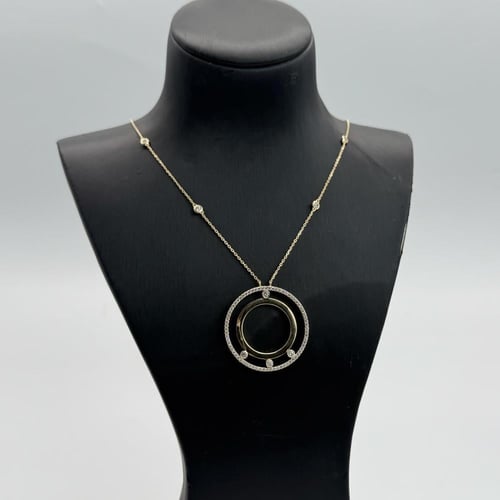 سبحة ذهب المسيكاء عيار 18 بتصميم الماسي وزن 12 جرا...