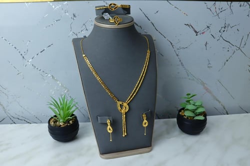 طقم ذهب كبير موديل شال الدوريكاء عيار 21 بوزن 25.3...