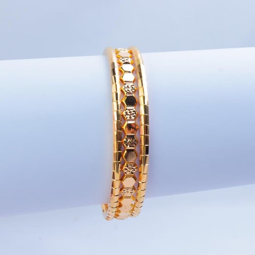 غوايش ذهب عيار 21 بكج كوبرا مع شومية وزن 14.9 جرام