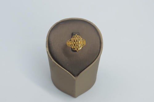 خاتم ذهب عيار 21