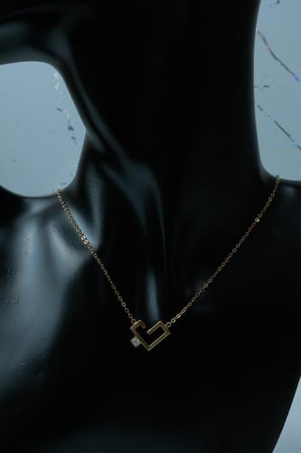 سلسال ذهب تصميم الماسي عيار 18 وزن 2.1 جرام