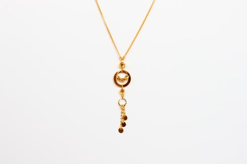 عقد سبحة ذهب عيار 21 تصميم ايطالي فاخر - الوزن 7.5...