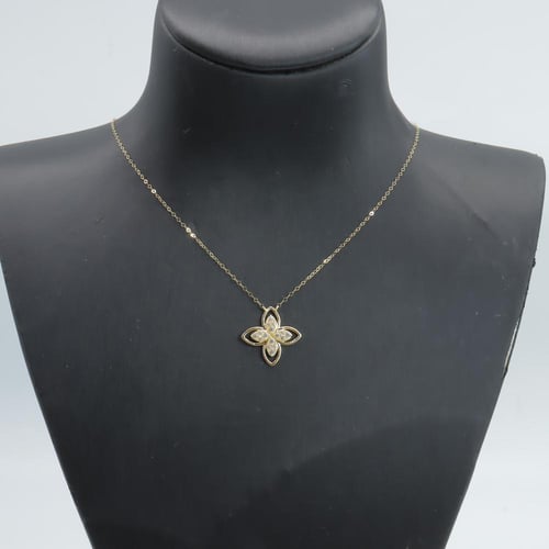 سلسال ذهب روبيرتو كوين تصميم الماسي عيار 18 وزن 0....