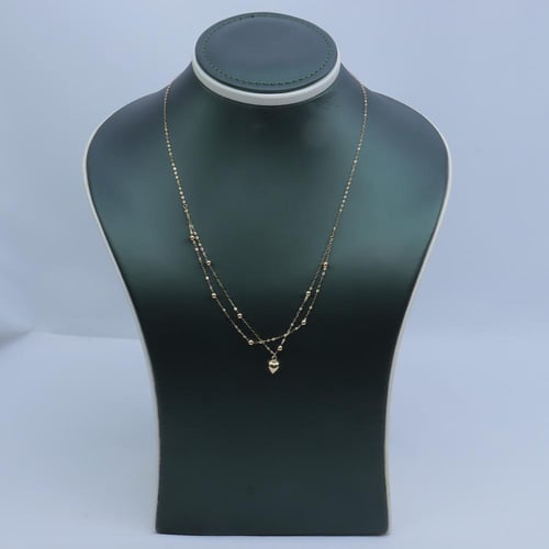 سلسال ذهب الببلز عيار 18 وزن 1.11 جرام