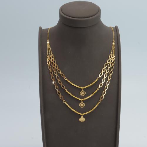 عقد ذهب ثلاثة دور عيار 21 وزن 3.7 جرام