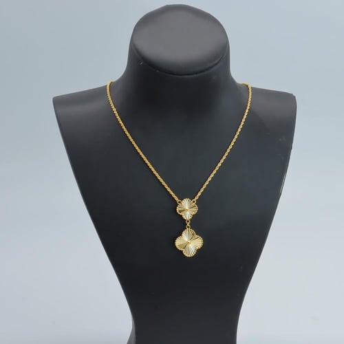 عقد ذهب تصميم الفان كليف عيار 21 وزن 5 جرام