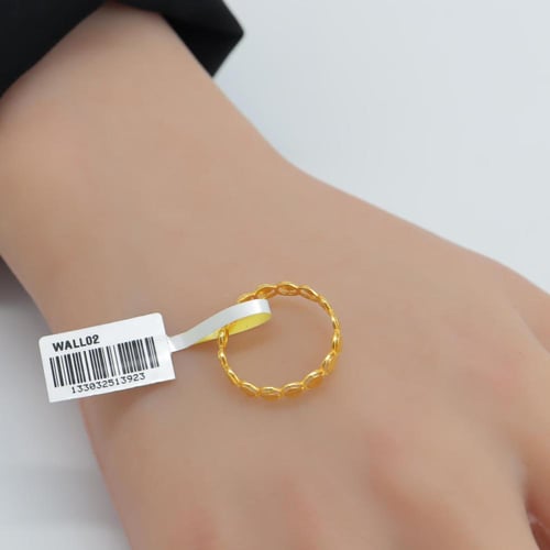 احلى دبل خطوبة ذهب عيار 21 مميز بوزن 0.9 جرام