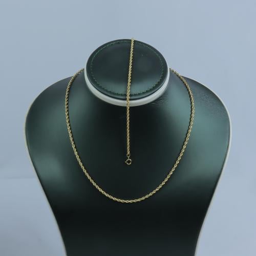 كلكشن عقد واسوارة المبروم ذهب عيار 18 وزن 2.47 جرا...