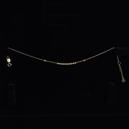 اسوارة ذهب عيار 18 بتصميم الببلز الانيق بوزن 0.5 ج...