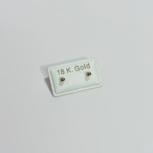 حلق طبي ذهب للمواليد عيار 18 وزن 0.3 جرام– تصميم ك...