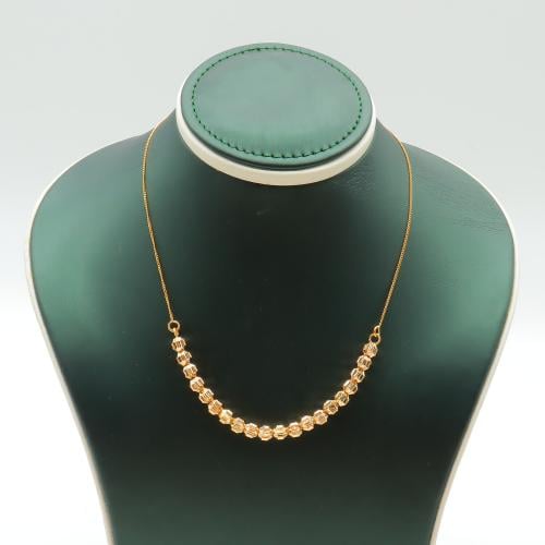 عقد ذهب عيار 21 المسبحة الناعمة وزن 6.3 جرام