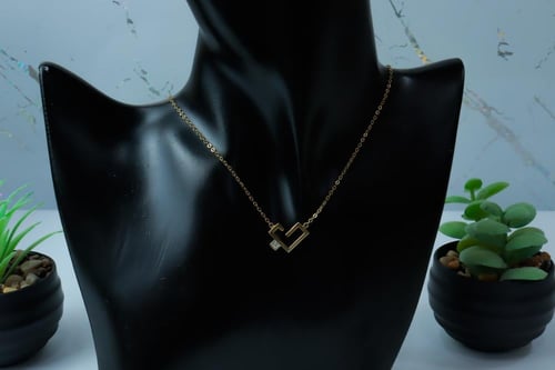 سلسال ذهب تصميم الماسي عيار 18 وزن 2.1 جرام