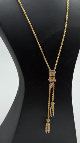 سبحة ذهب بتصميم المبروم عيار 21