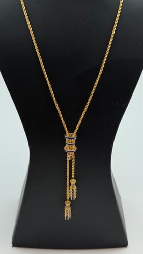 سبحة ذهب بتصميم المبروم عيار 21