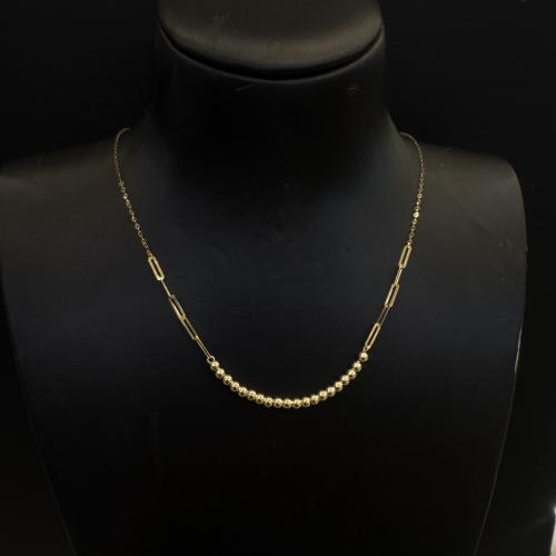 عقد ذهب الببلز عيار 18 وزن 1.48 جرام