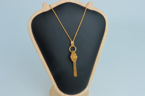 سبحة ذهب المبروم عيار 21 وزن 7 جرام